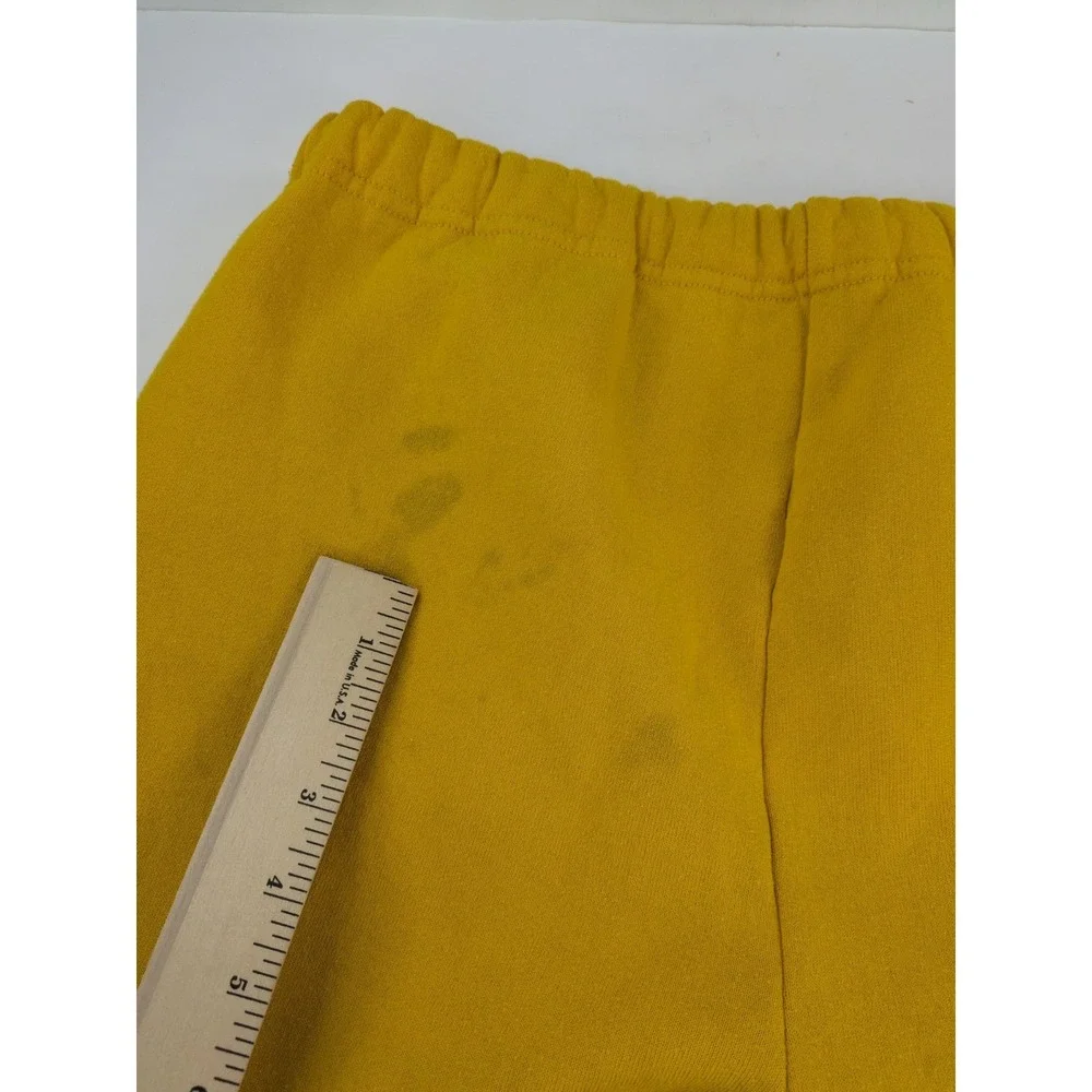🚨Vtg Russell Athletic XL 32x30 Yellow Jogger Sweatpants Made in USA 90s Lounge